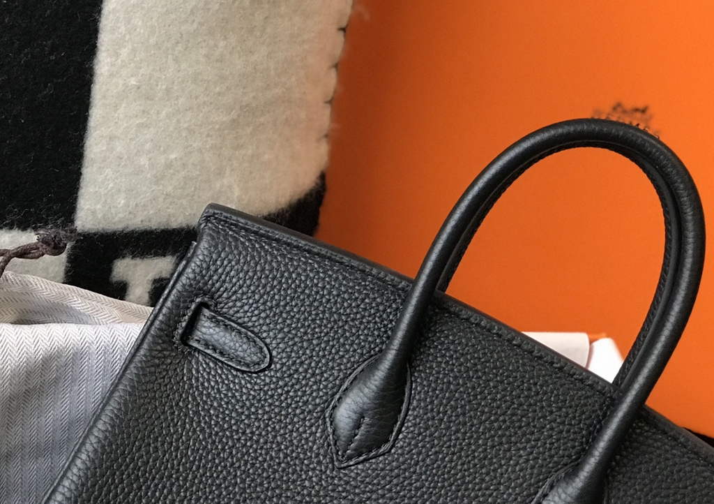 Hermès Birkin 30cm Black Togo Silver Hardware