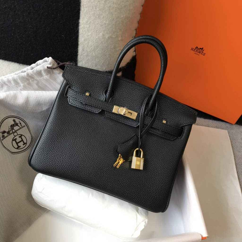 Hermès Birkin 30cm Black Togo Gold Hardware