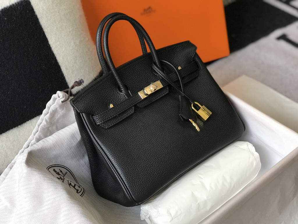 Hermès Birkin 30cm Black Togo Gold Hardware