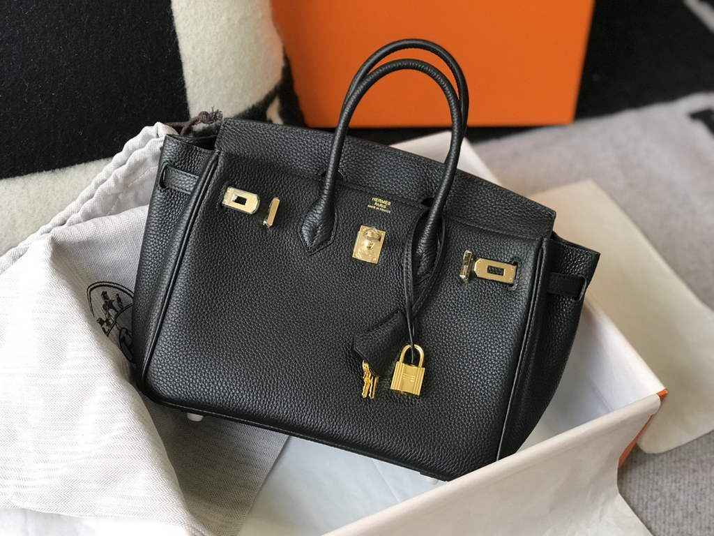 Hermès Birkin 30cm Black Togo Gold Hardware