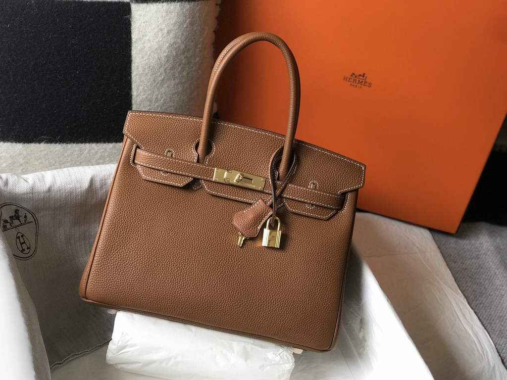 Hermès Birkin 30cm Brown Togo Gold Hardware