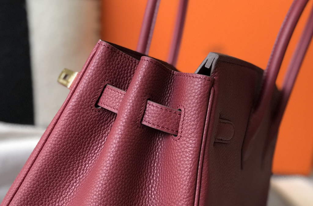 Hermès Birkin 30cm wine red Togo gold Hardware