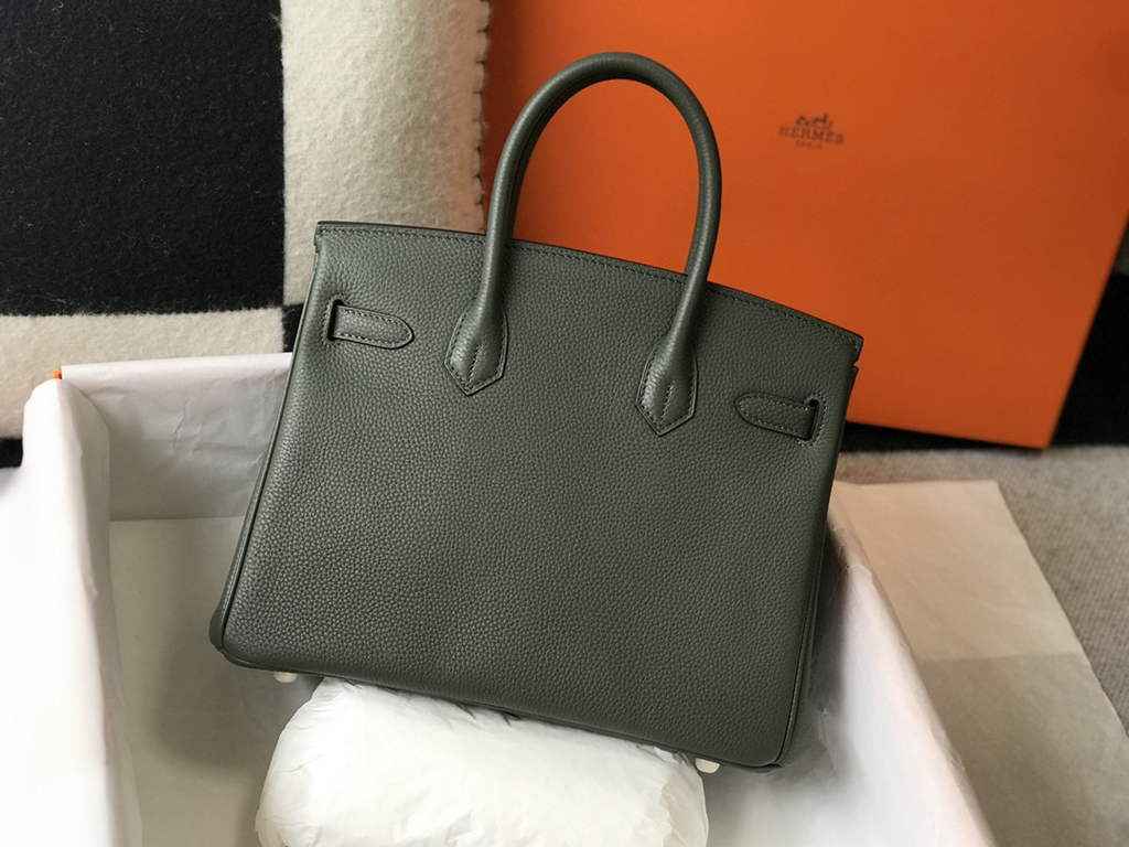 Hermès Birkin 30cm dark green Togo gold Hardware