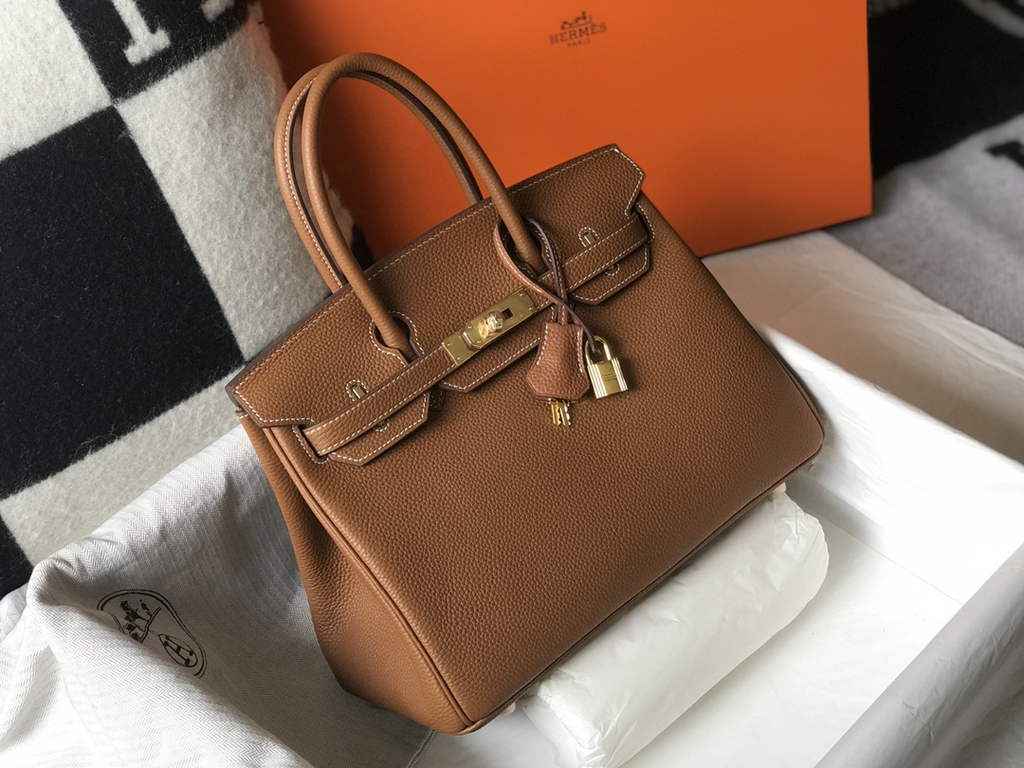 Hermès Birkin 30cm Brown Togo Gold Hardware