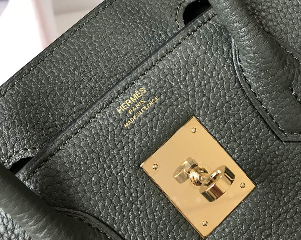 Hermès Birkin 30cm dark green Togo gold Hardware