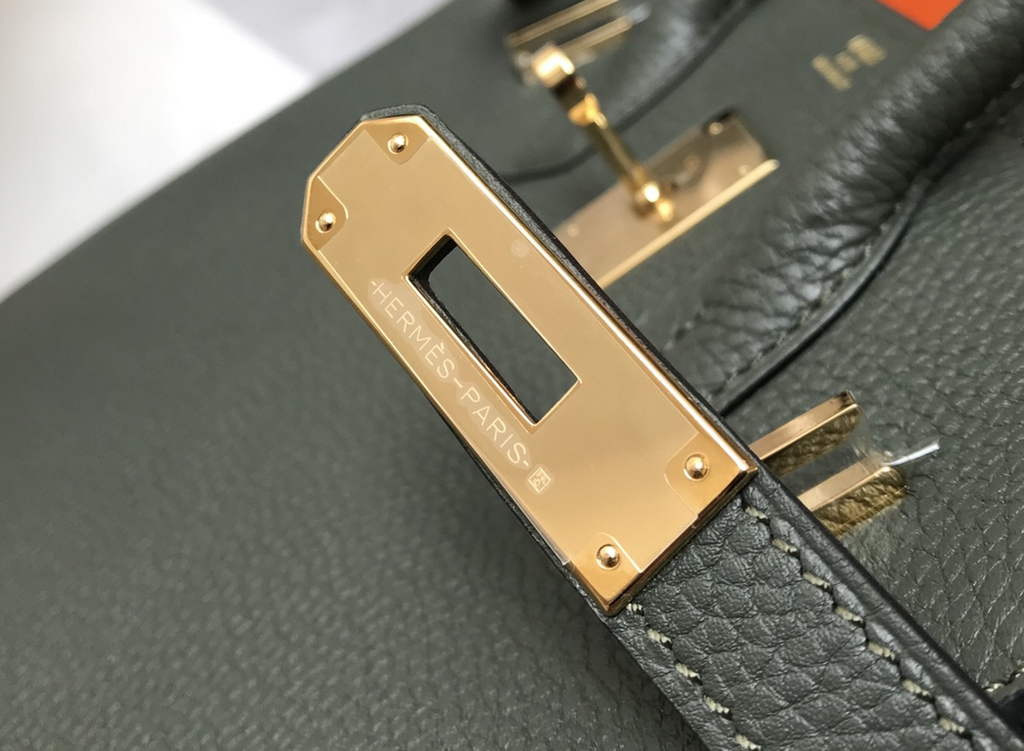 Hermès Birkin 30cm dark green Togo gold Hardware