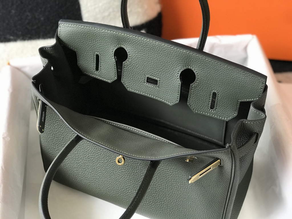 Hermès Birkin 30cm dark green Togo gold Hardware