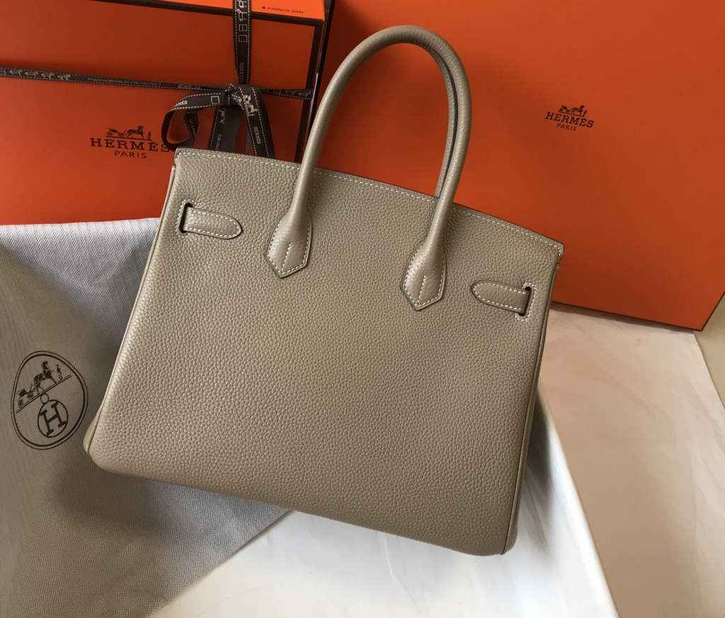 Hermès Birkin 30cm Gray Togo Gold Hardware