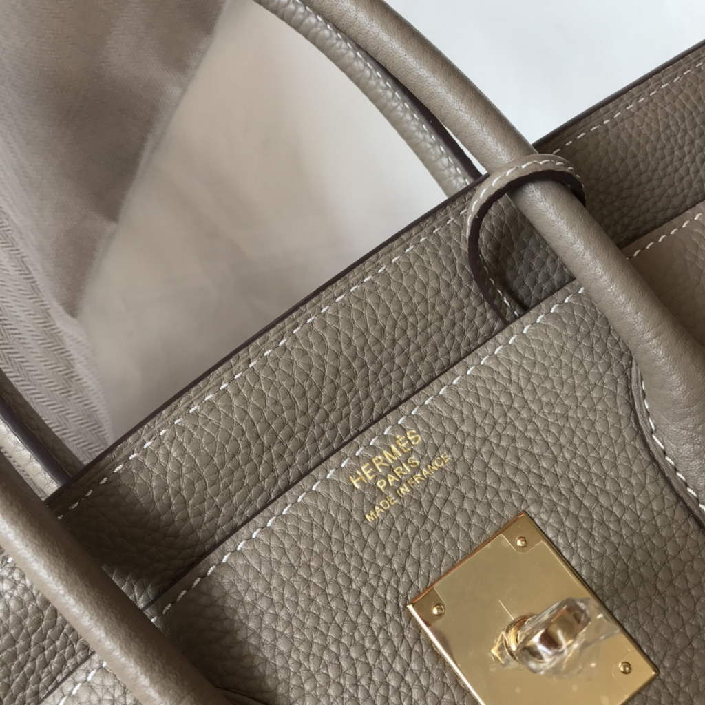 Hermès Birkin 30cm Gray Togo Gold Hardware