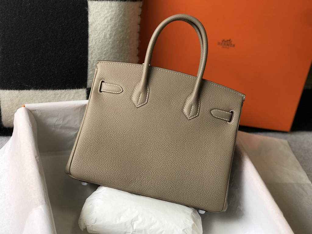 Hermès Birkin 30cm Gray Togo Silver Hardware