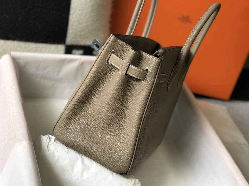 Hermès Birkin 30cm Gray Togo Silver Hardware