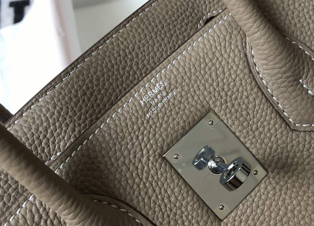 Hermès Birkin 30cm Gray Togo Silver Hardware