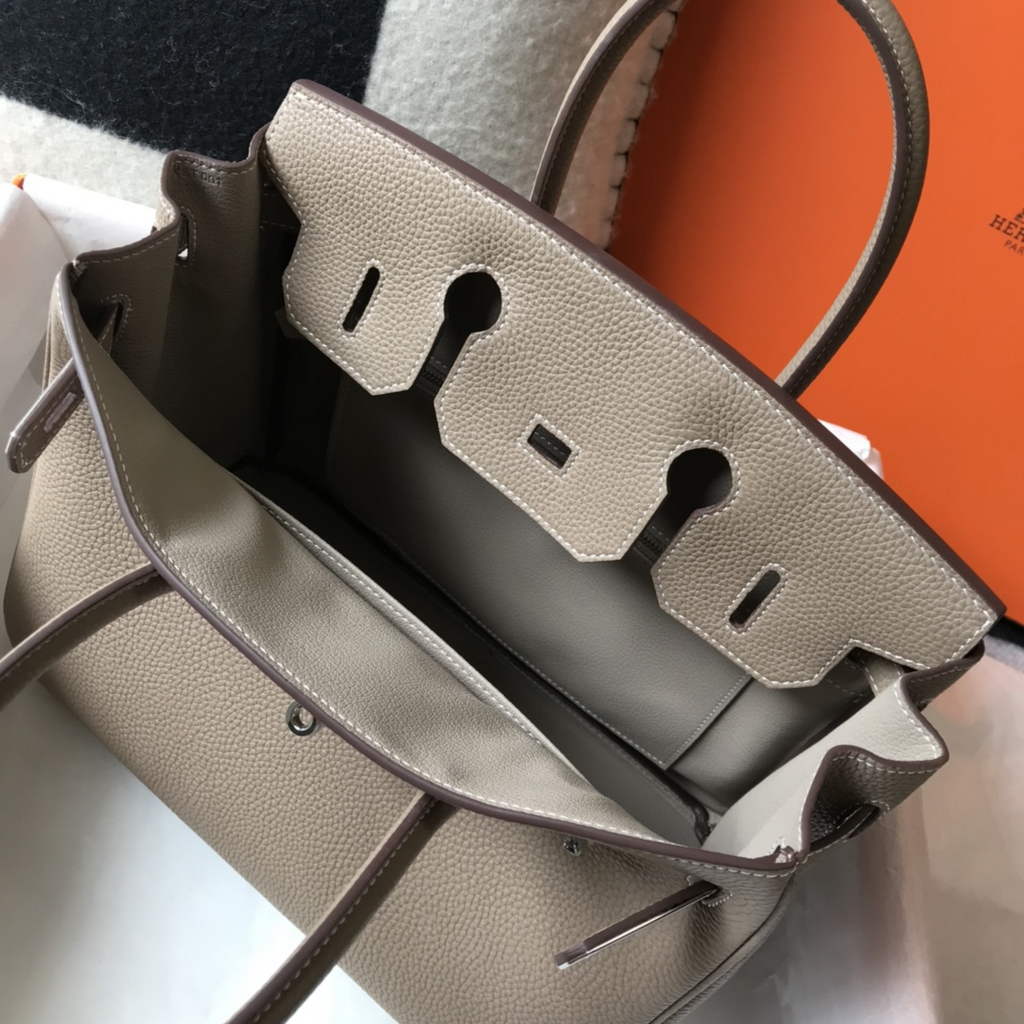 Hermès Birkin 30cm Gray Togo Silver Hardware