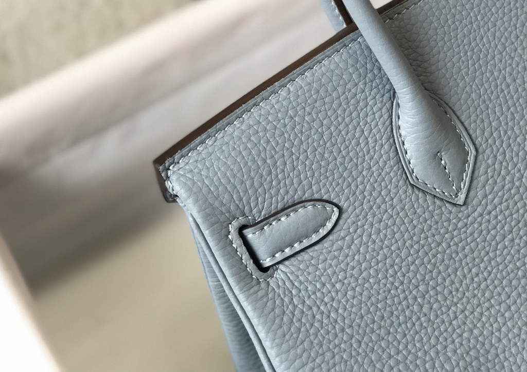 Hermès Birkin 30cm Blue Togo Silver Hardware