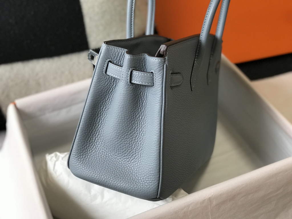 Hermès Birkin 30cm Blue Togo Silver Hardware