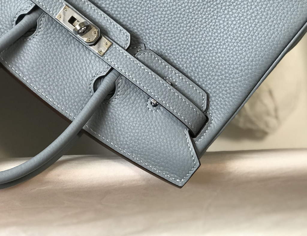 Hermès Birkin 30cm Blue Togo Silver Hardware