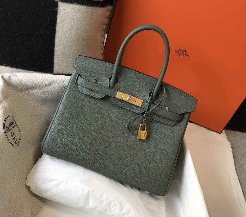 Hermès Birkin 30cm Dark Green Togo Gold Hardware