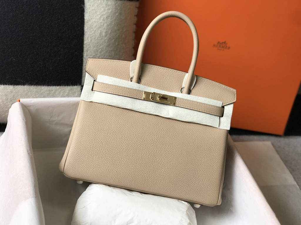 Hermès Birkin 30cm Dark Beige Togo Gold Hardware