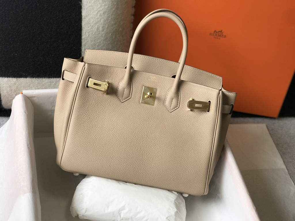 Hermès Birkin 30cm Dark Beige Togo Gold Hardware