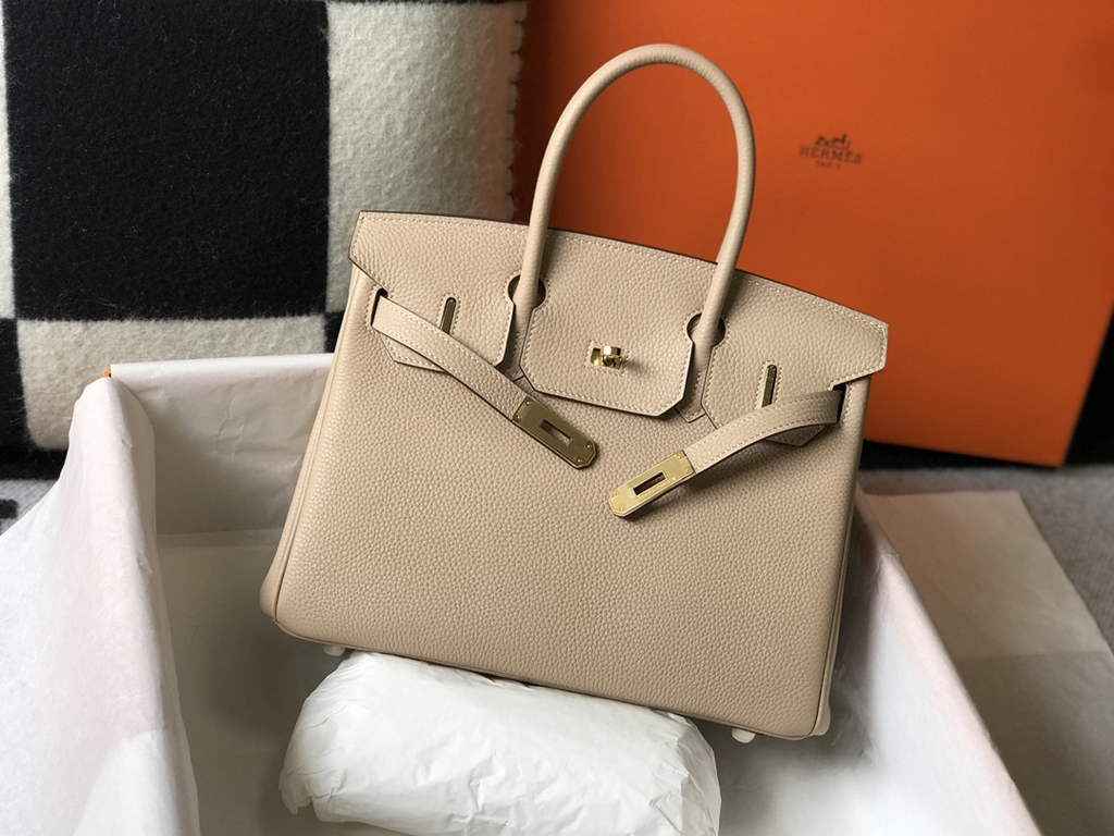 Hermès Birkin 30cm Dark Beige Togo Gold Hardware