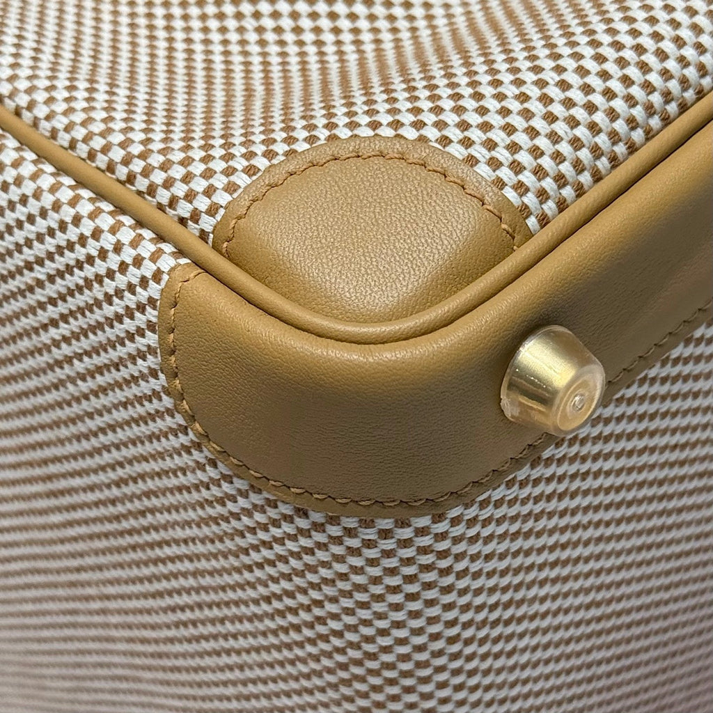 Hermès Birkin Bag 25cm Gold Hardware Apricot Swift Leather Canvas
