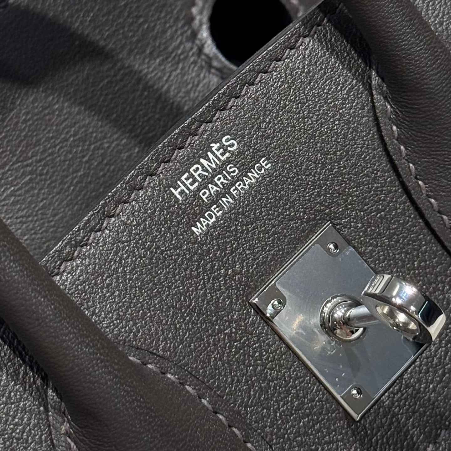 Hermès Birkin Bag 25cm Black Swift Leather Canvas Silver Hardware