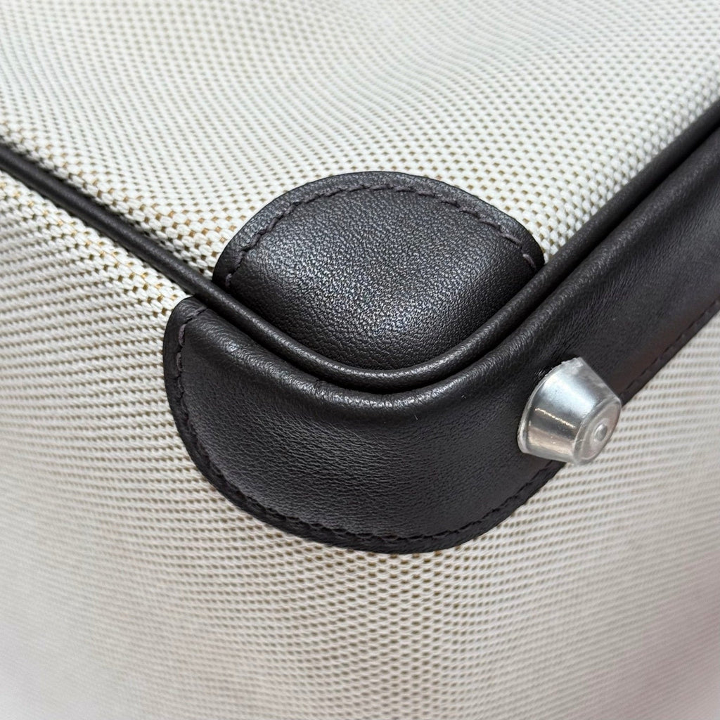 Hermès Birkin Bag 25cm Black Swift Leather Canvas Silver Hardware