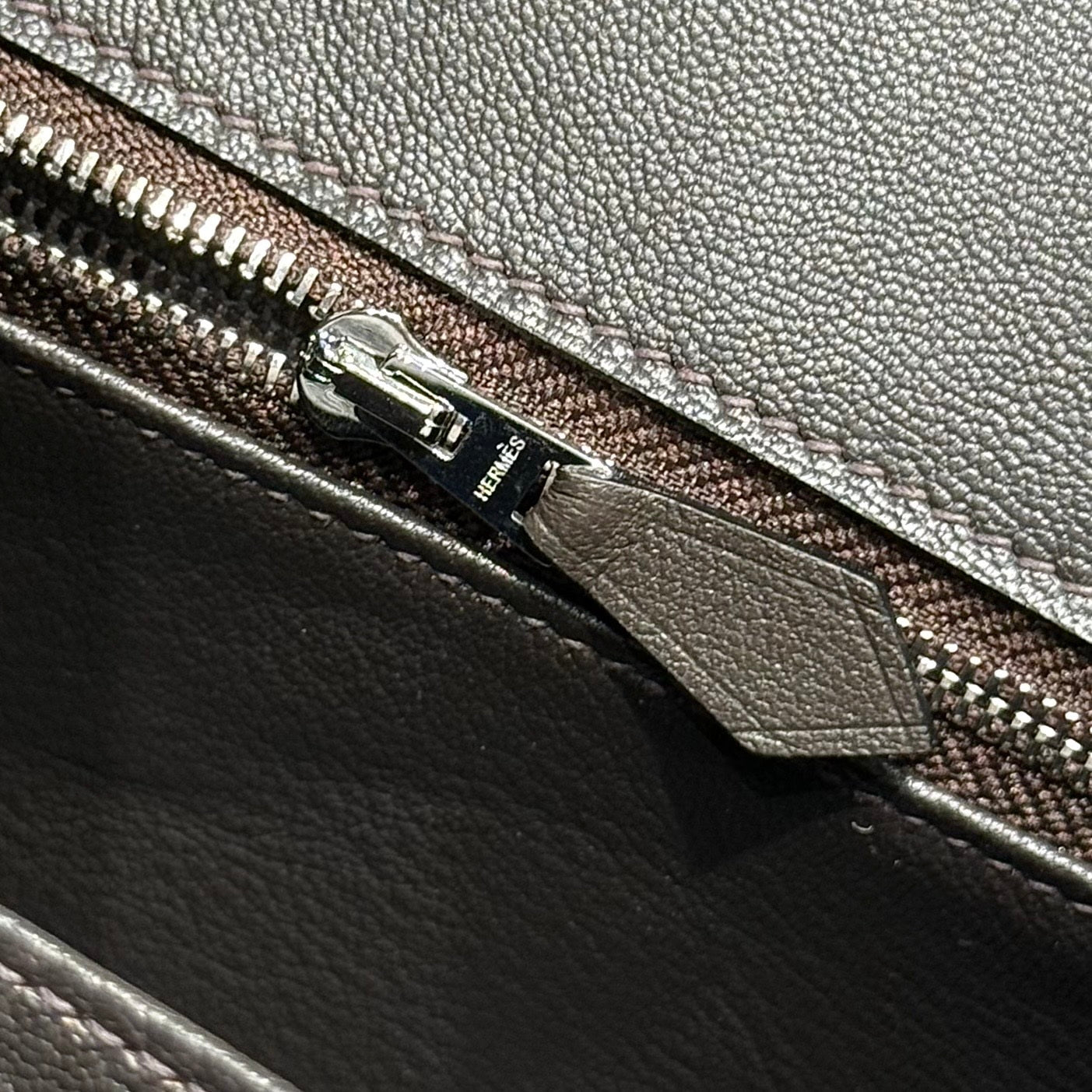 Hermès Birkin Bag 25cm Black Swift Leather Canvas Silver Hardware