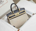 Hermès Birkin Bag 30cm Black Swift Leather Canvas Gold Hardware