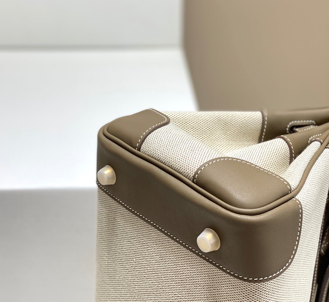 Hermès Birkin Bag 30cm Gray Swift Leather Canvas Gold Hardware