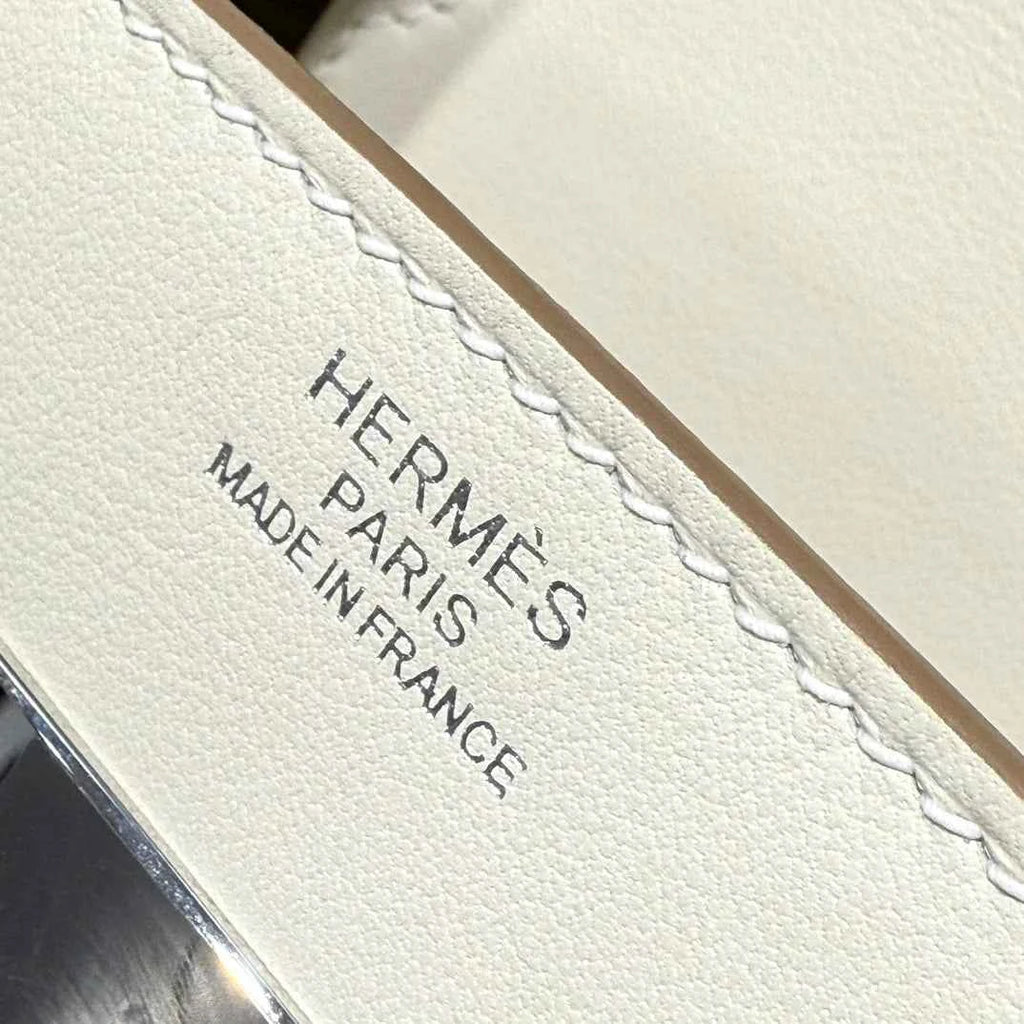 Hermès Birkin Bag 30cm White Swift Leather Canvas Silver Hardware