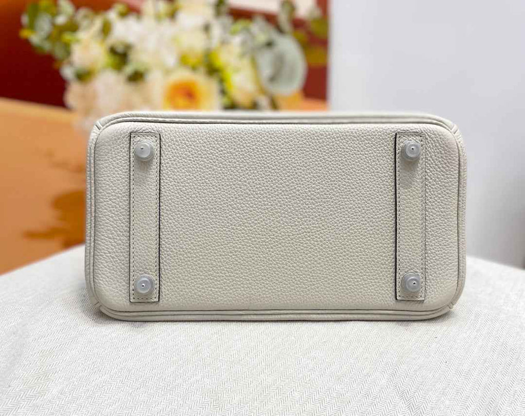 Hermès Birkin Bag Beige Crocodile Togo Gold Hardware H8606