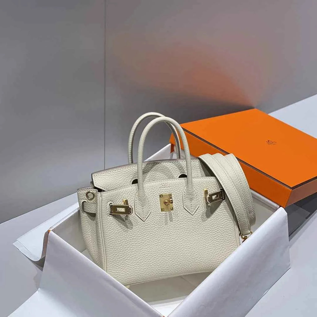 Hermès Birkin Mini Bag 20cm beige togo leather with shoulder strap