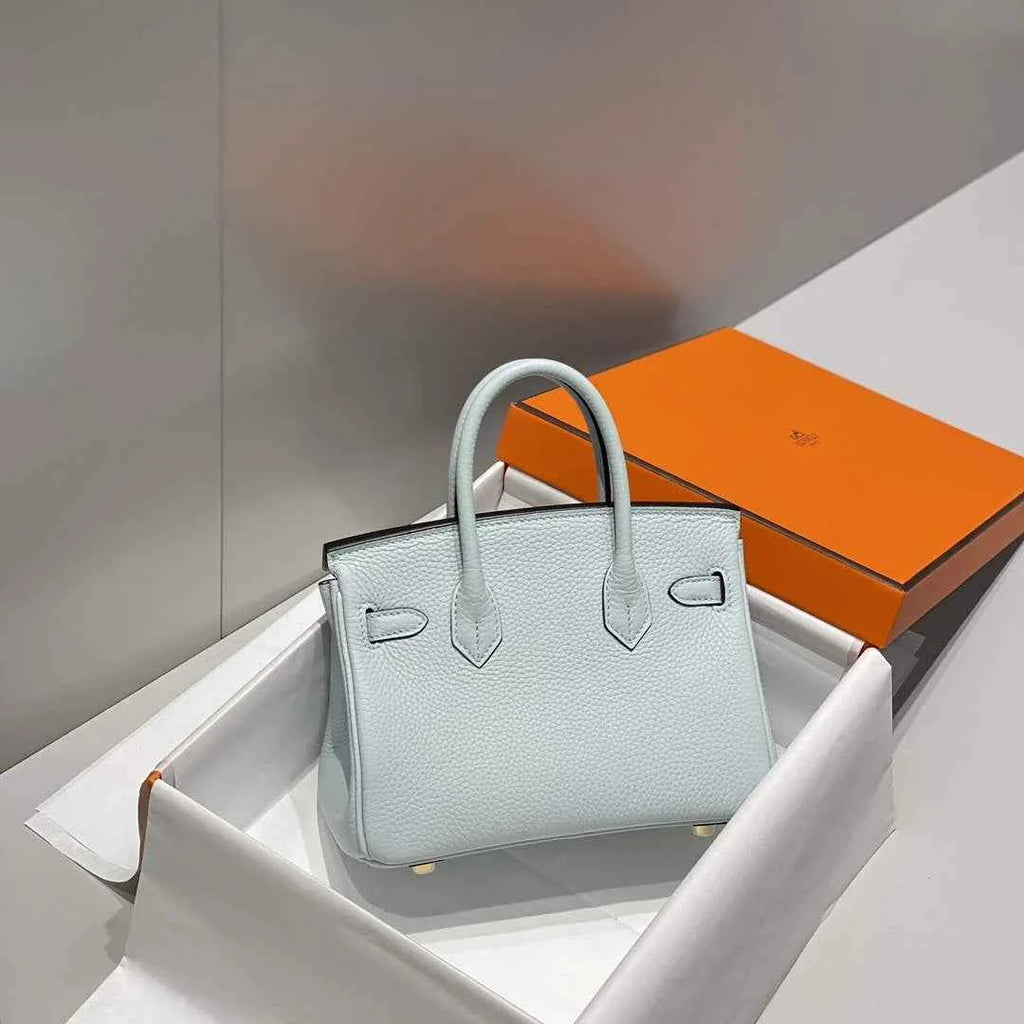 Hermès Birkin Mini Bag 20cm light blue togo leather with shoulder strap