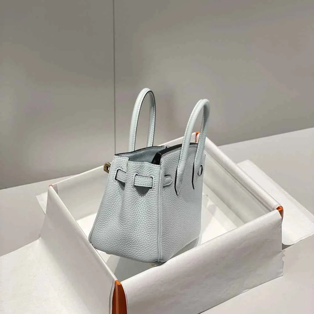 Hermès Birkin Mini Bag 20cm light blue togo leather with shoulder strap