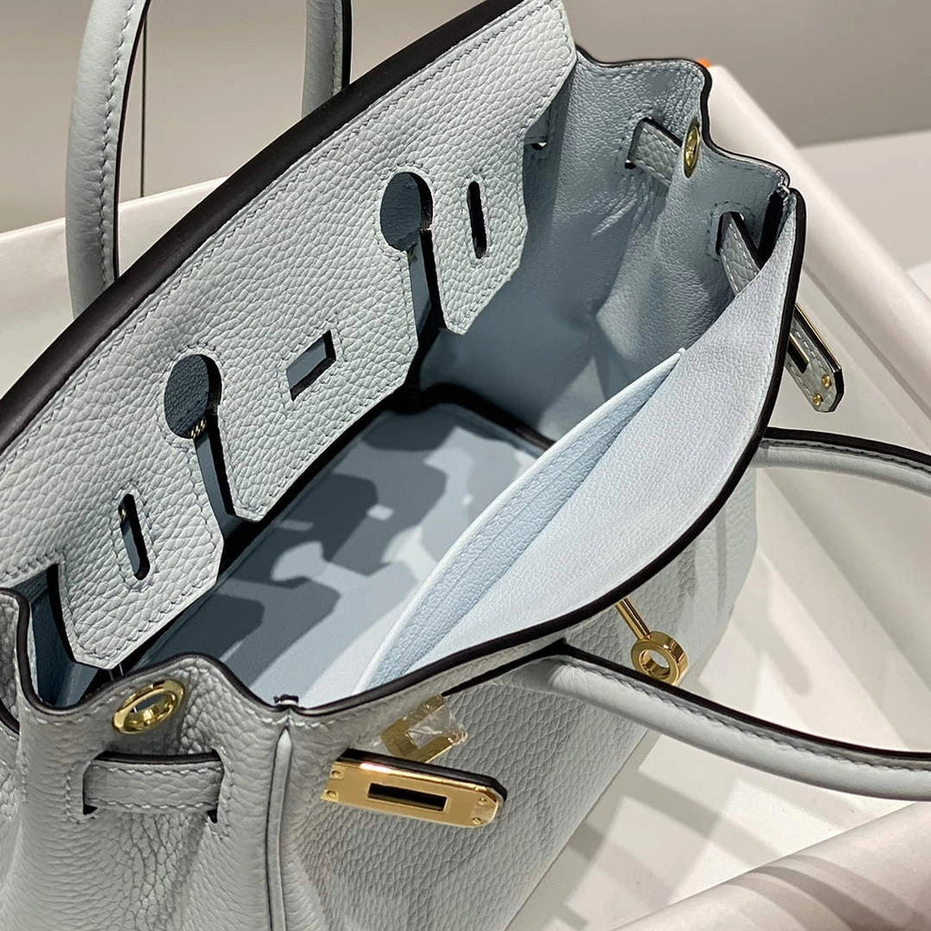 Hermès Birkin Mini Bag 20cm light blue togo leather with shoulder strap
