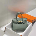 Hermès Birkin Mini Bag 20cm green togo leather with shoulder strap