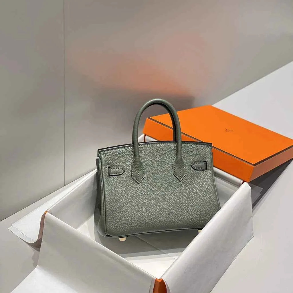 Hermès Birkin Mini Bag 20cm green togo leather with shoulder strap