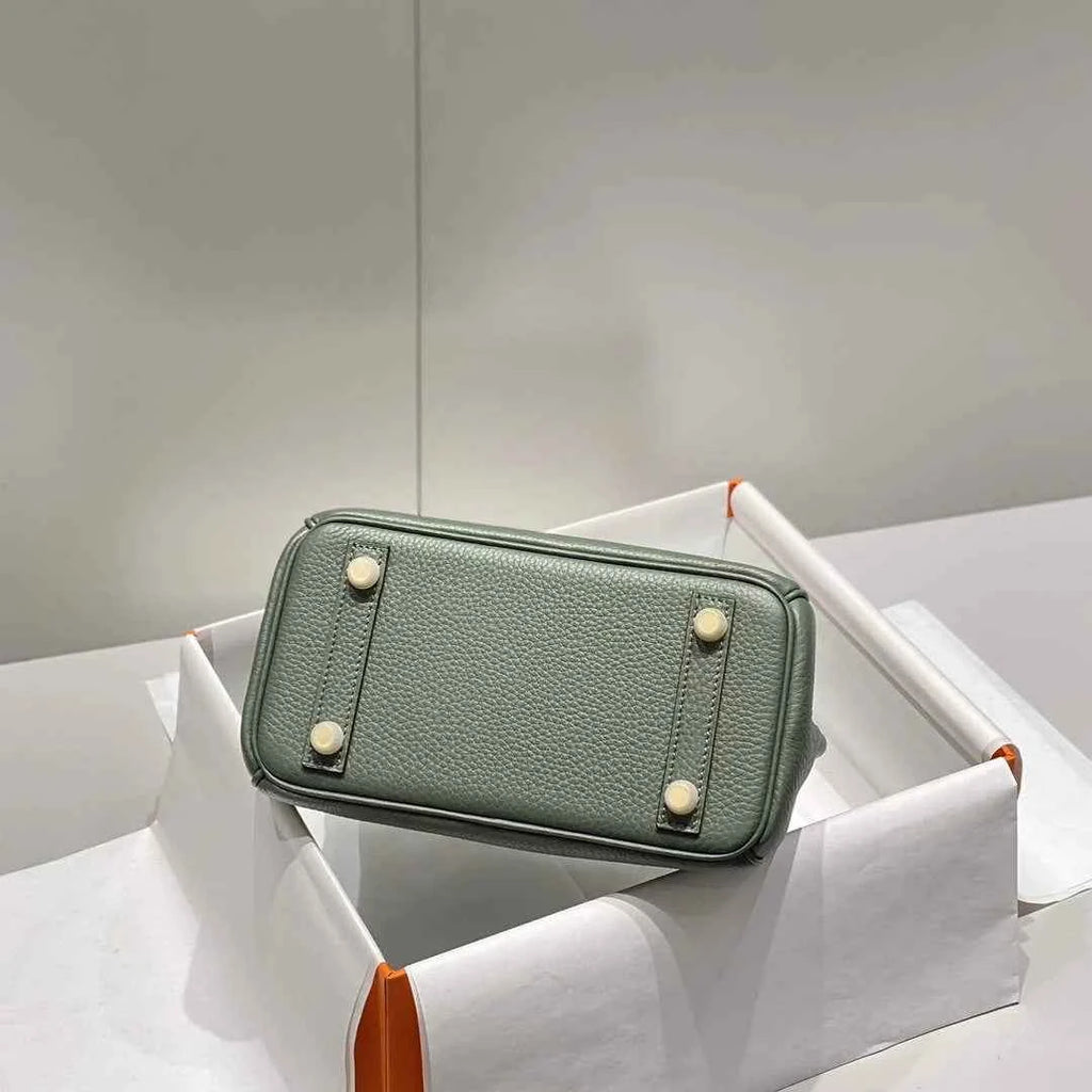 Hermès Birkin Mini Bag 20cm green togo leather with shoulder strap