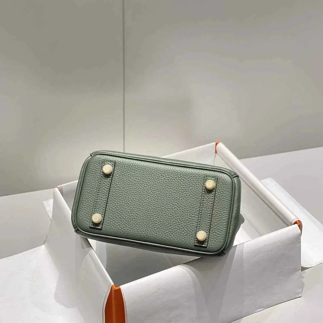 Hermès Birkin Mini Bag 20cm green togo leather with shoulder strap