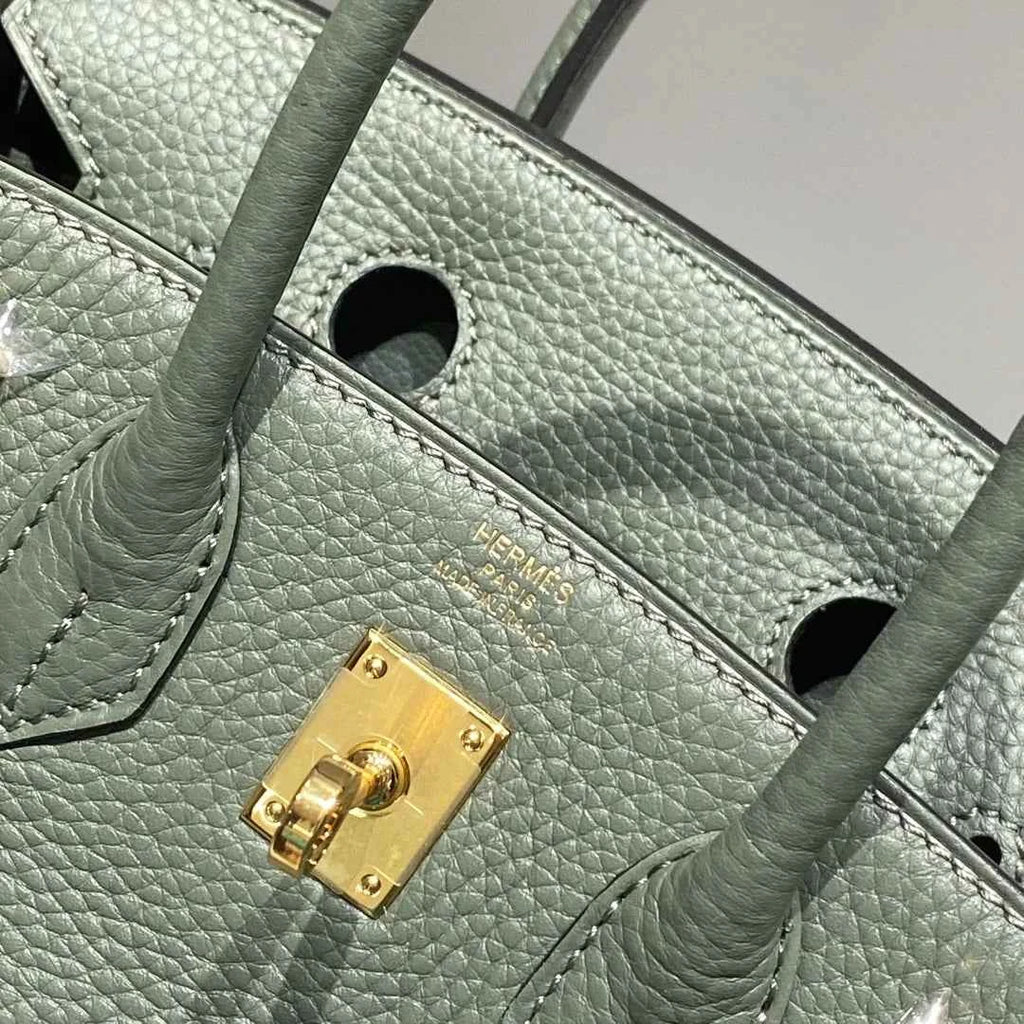 Hermès Birkin Mini Bag 20cm green togo leather with shoulder strap