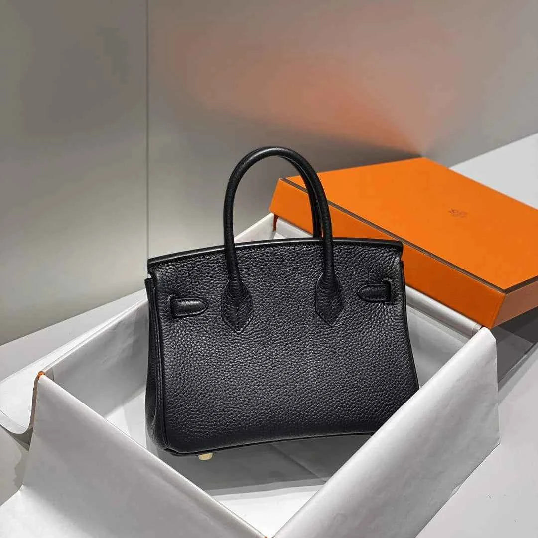 Hermès Birkin Mini Bag 20cm black togo leather with shoulder strap