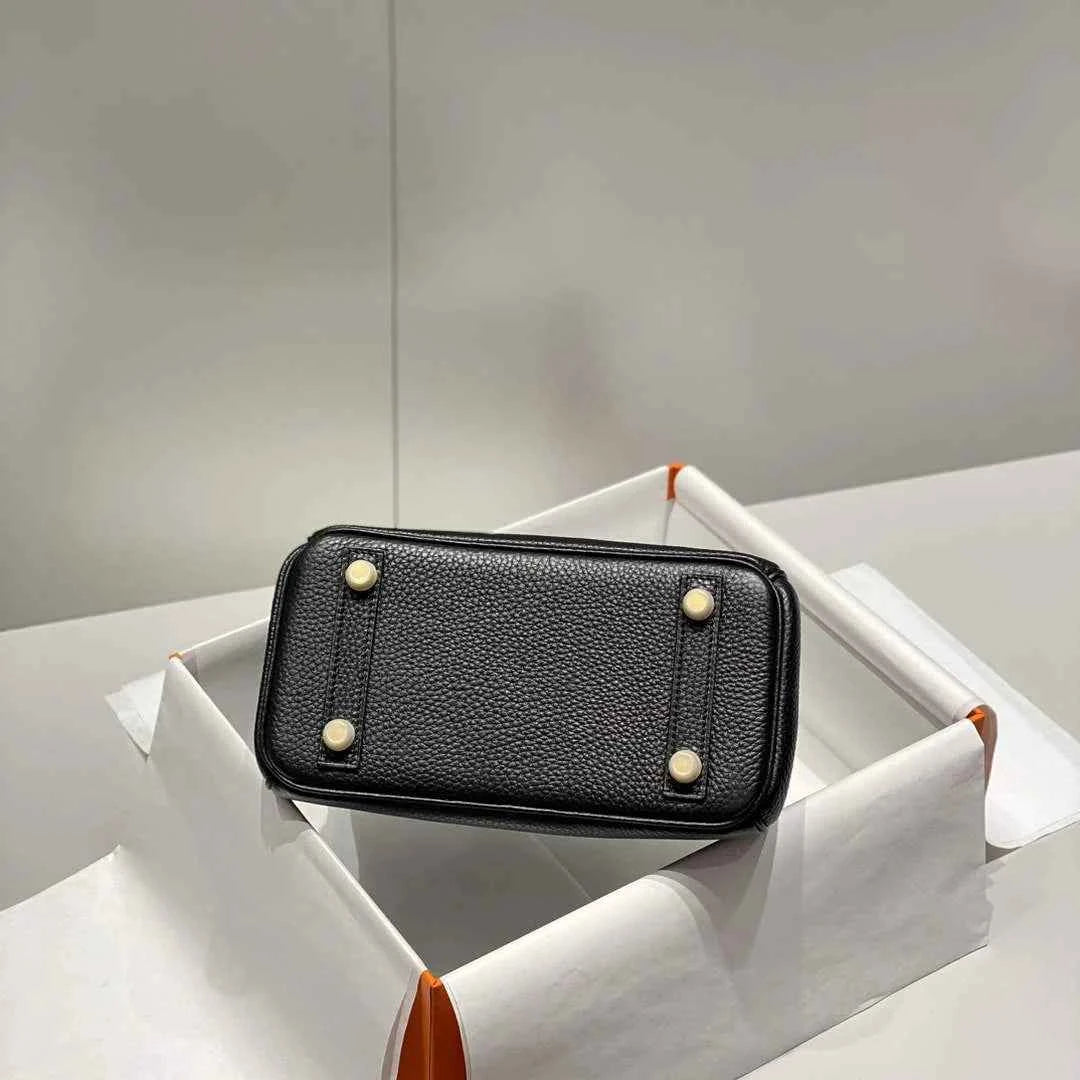 Hermès Birkin Mini Bag 20cm black togo leather with shoulder strap