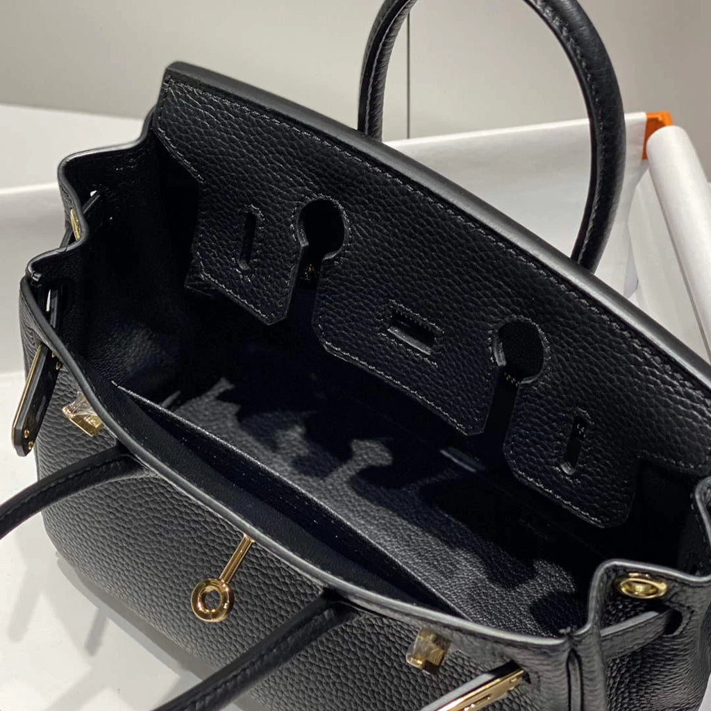 Hermès Birkin Mini Bag 20cm black togo leather with shoulder strap
