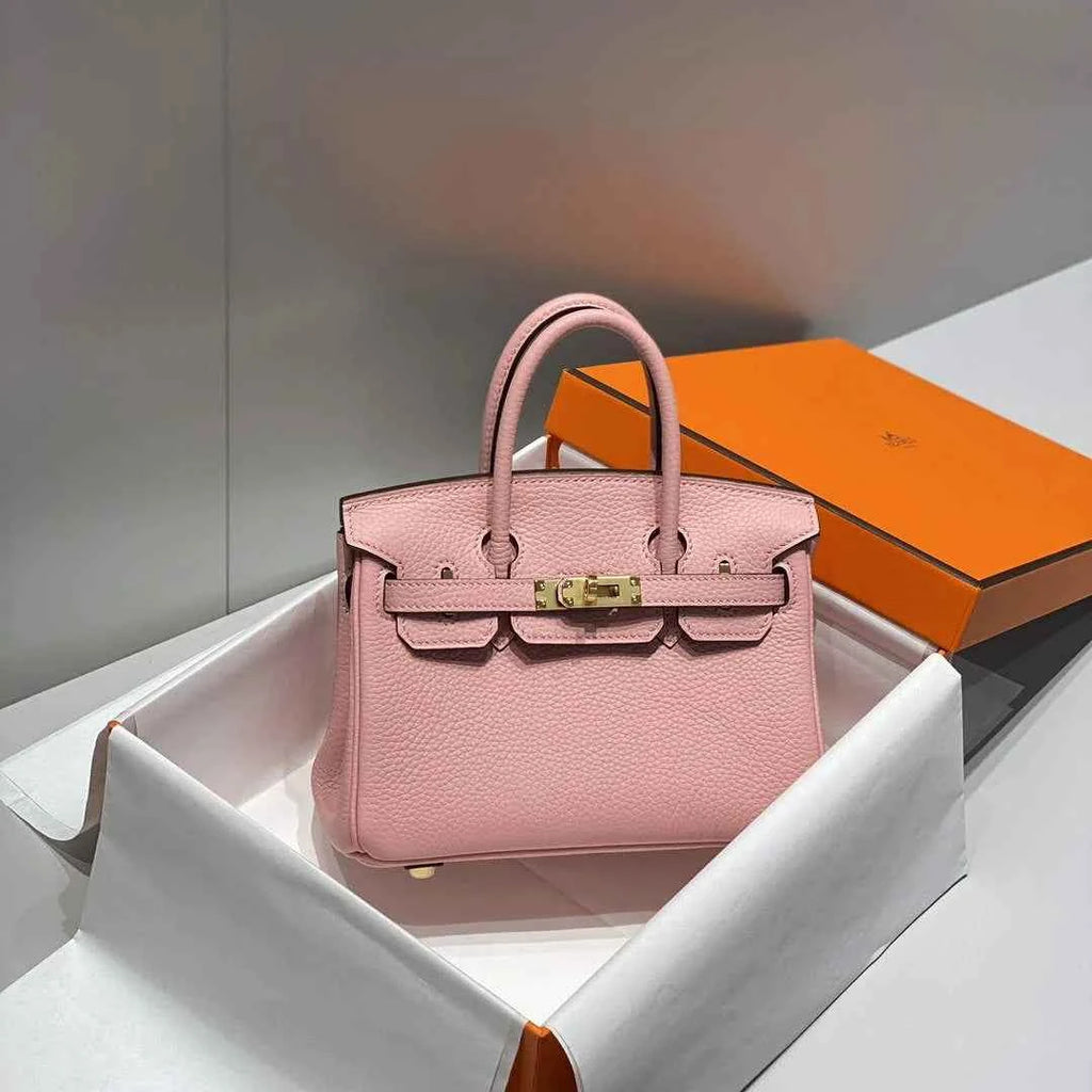 Hermès Birkin Mini Bag 20cm pink togo leather with shoulder strap
