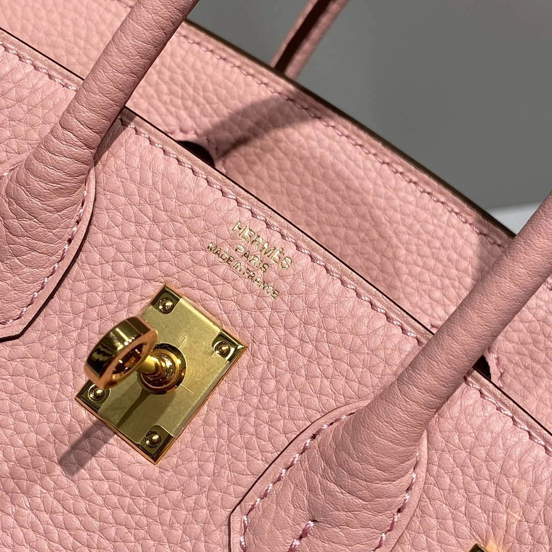 Hermès Birkin Mini Bag 20cm pink togo leather with shoulder strap