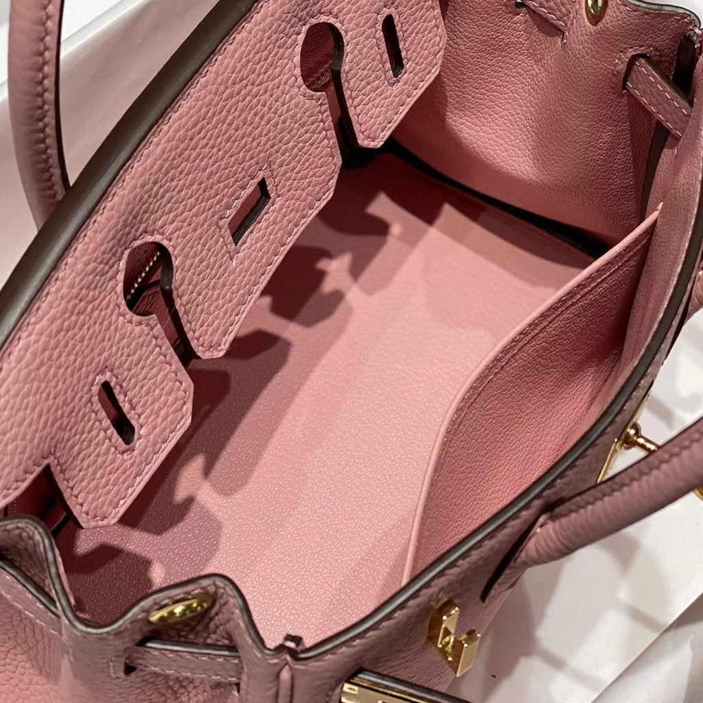 Hermès Birkin Mini Bag 20cm pink togo leather with shoulder strap