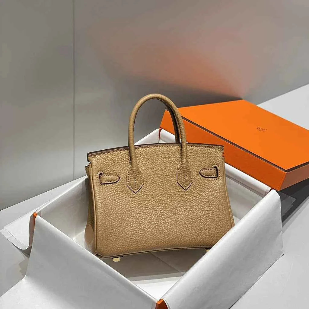 Hermès Birkin Mini Bag 20cm apricot leather with shoulder strap