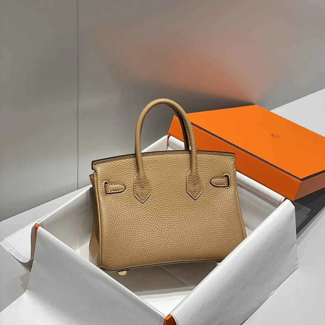 Hermès Birkin Mini Bag 20cm apricot leather with shoulder strap