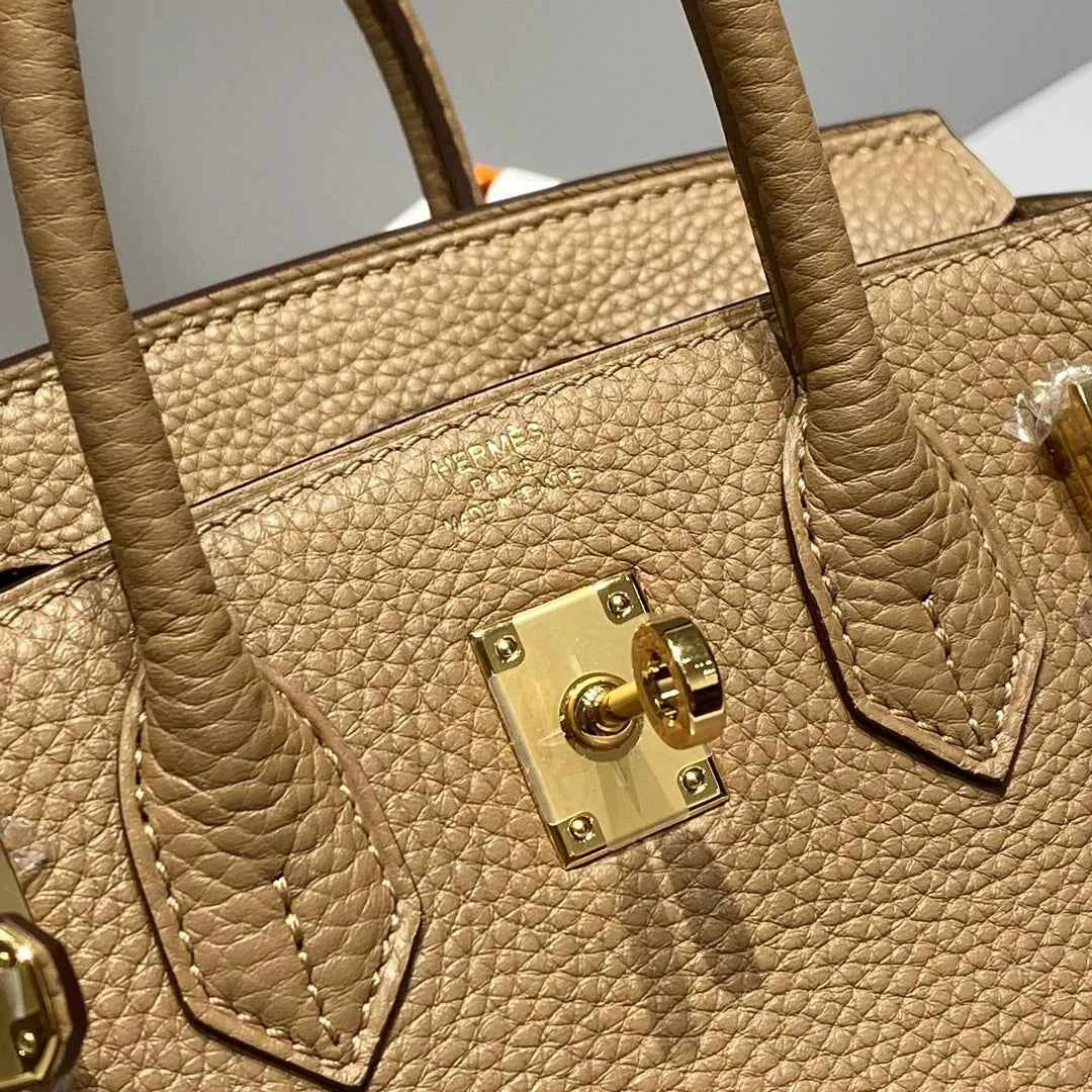 Hermès Birkin Mini Bag 20cm apricot leather with shoulder strap